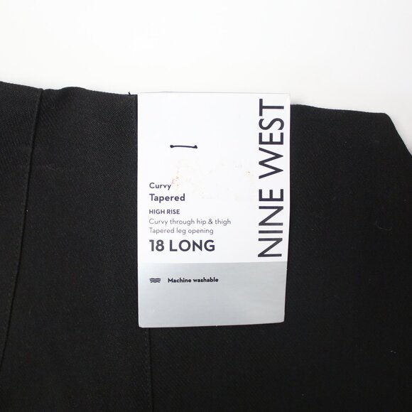 NWT Nine West Womens 18L Long High-Rise Curvy Tapered Dress Pants - Picture 6 of 6
